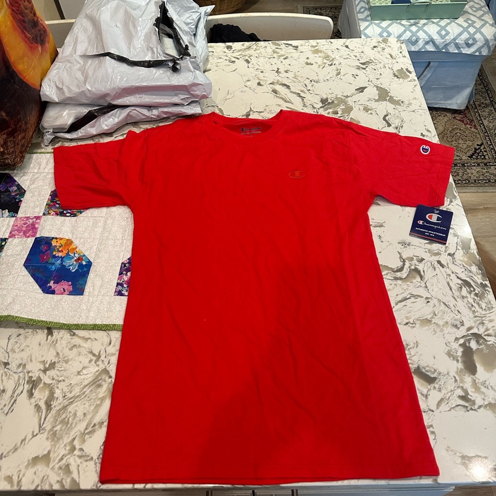 Champion Men's Vibrant Red Tee